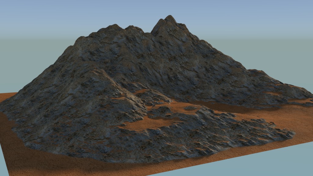 PBR mountain/Terrain shader CYCLES preview image 2